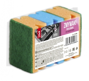 Zmywaki profilowane 3 szt. ANNA ZARADNA PG-4088