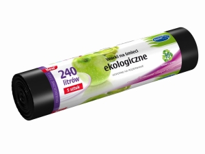 STELLA Worki na śmieci EKOLOGICZNE 240L 5 szt. (LDPE) WNS-4201