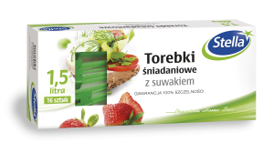 Torebki Śniadaniowe z SUWAKIEM 1,5 L/21 16 szt. BOX W-9657 STELLA