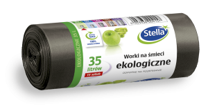 STELLA Worki na śmieci EKOLOGICZNE 35L 15 szt. WNS-4157