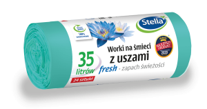 STELLA Worki na śmieci z uszami FRESH - świeży zapach 35L 24 szt. WNS-3881