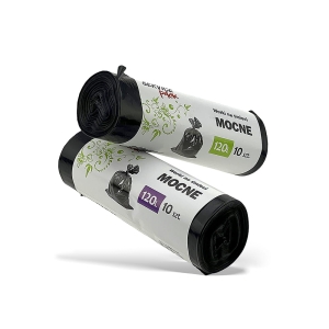 Worki na śmieci MOCNE LDPE 120L 10 szt. SERVICE PACK