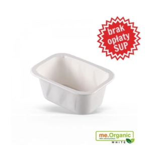 Pojemnik me.Organic DIAMOND WHITE 161x111x66 1 kom. 660 ml 100 szt. PULPA NIEPOWLEKANA
