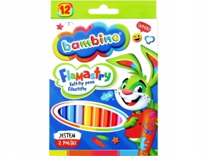 Flamastry 12-kolorowe BAMBINO