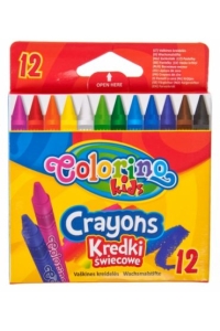 Kredki świecowe 12 kolorów Colorino