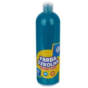 Farba szkolna 500 ml turkusowa Astra