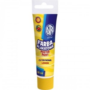 Farba plakatowa w tubce ŻÓŁTY 30ml ASTRA