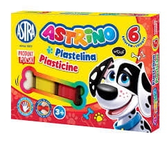 Plastelina Astrino 6 kolorów Astra