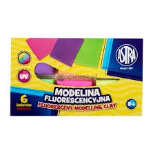 Modelina fluorescencyjna 6 szt. Astra