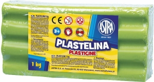 Plastelina 1kg zielona Astra