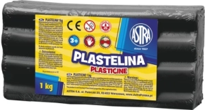 Plastelina 1kg czarna Astra