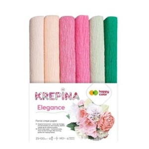 Krepina marszczona mix Elegance 6 kolorów