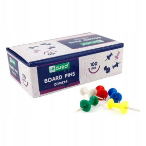  Pinezki tablicowe 100 szt D.rect