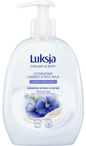 Mydło w płynie Luksja 500ml Len & Mleczko ryżowe - Pompka