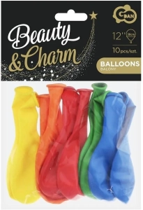 Balon Beauty&Charm pastelowy 10szt 