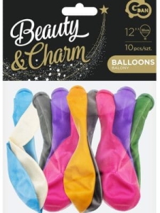 Balony Beauty&Charm metaliki  10szt