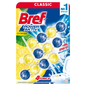 Kulki do WC Bref -3pak LEMON