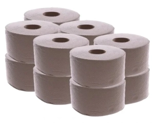 Papier toaletowy szary Jumbo-190, 1 warstwa / sztuka / 12 szt. opakowanie