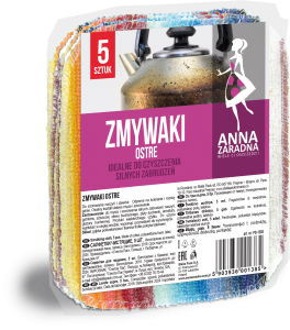 PS-1385 Zmywaki Ostre MAXI 5szt. Anna Zaradna