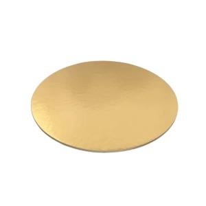 Podkład pod tort ZŁOTY 18cm. 1 szt. cienki, gładki