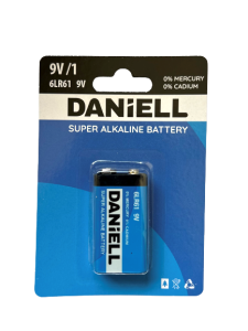 Baterie 6LR61 9v  DANIELL Alkaline