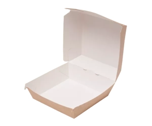 Kartonik Hamburger GIGANT bez druku 14,5 x14,5x 10cm SZARY /75szt