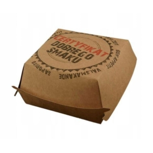 Kartonik Hamburger Średni 11,5x11,5x7cm druk Certyfikat P68 /200sztuk