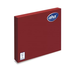 Serwetki 33x33 2-warstwowe BORDO a'20 AHA