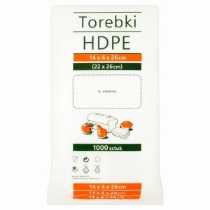 Woreczki HDPE 18x4x42 10 Mikronów!!! 1op/10 STRONGER