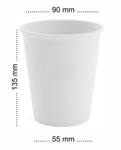 Kubek biały 400ml papier Plastic Free 100%papier a'50/1000 Karolla