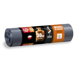 WNS-4826 Worki na odpady 120l 30kg Szare a'10/15 Anna Zaradna