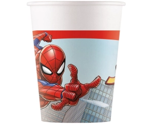 Kubeczki papier Spiderman 200ml 8szt 