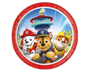 Talerzyki papierowe PSI PATROL 20cm/8szt 