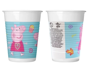 Kubeczki plastikowe 8szt Pepa Pig 200ml Godan