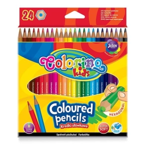 Kredki Ołówkowe Sześciokąt 24szt Patio/ Colorino