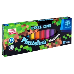 Plastelina 12 Kolorów PIXEL ONE Astra