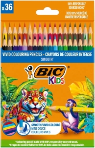 Kredki KIDS SMOOTH BIC 36kol.