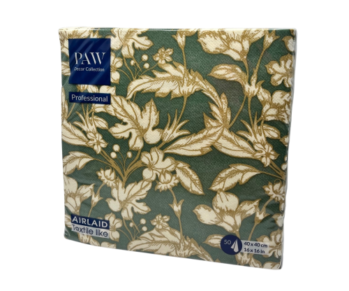 serwetki floral beautiful złoto zielony.png