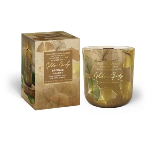 Świeca zapachowa w szkle GOLDEN GINKO150g BRONZE SHADES