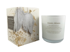 Świeca zapachowa w szkle, pudełko  ANGEL WINGS  Bartek