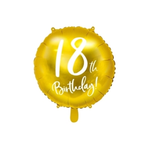 Balon foliowy okrągły 45cm 18th