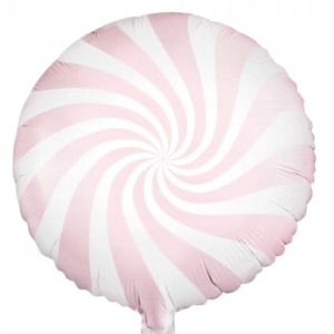 Balon foliowy 35cm cukierek różowy 