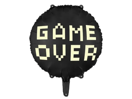 balon foliowy czarny game over.webp