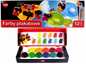 Farby Plakatowe 12kol. 20ml MONA