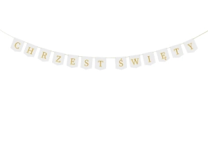 Baner Chrzest Święty 2m biały 