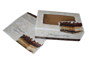 Pudełko na ciasto z okienkiem  25x15x8 P681
